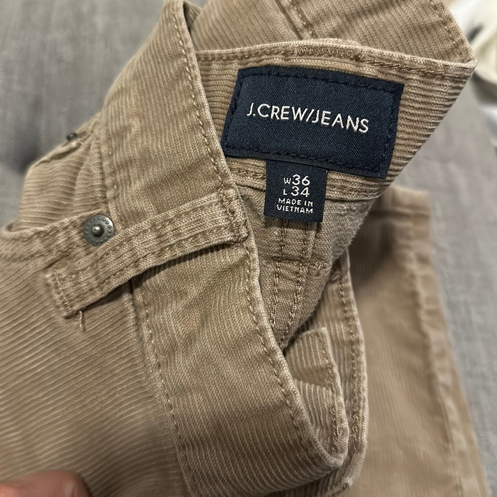 J crew skinny cords